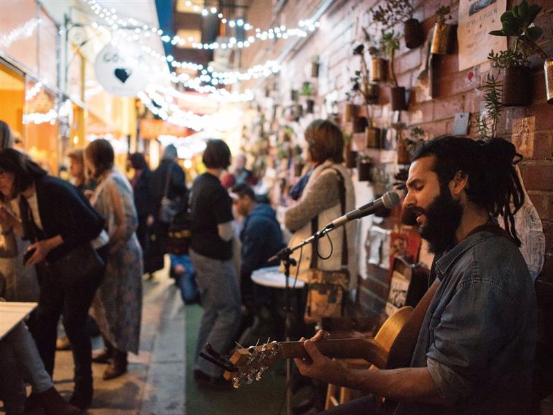 Chancery Lane during Bendigo Blues and Roots Festival