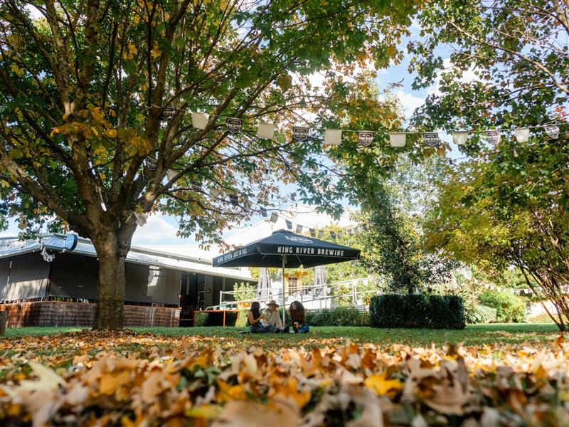 Beer Garden in Autumn