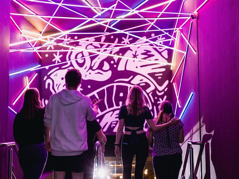 MANIAX Axe Throwing in Melbourne Entrance