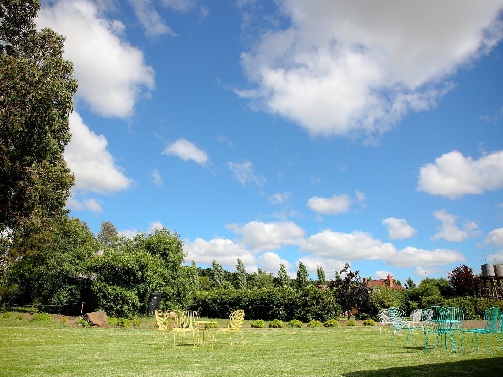 Plenty of seating on the lawns