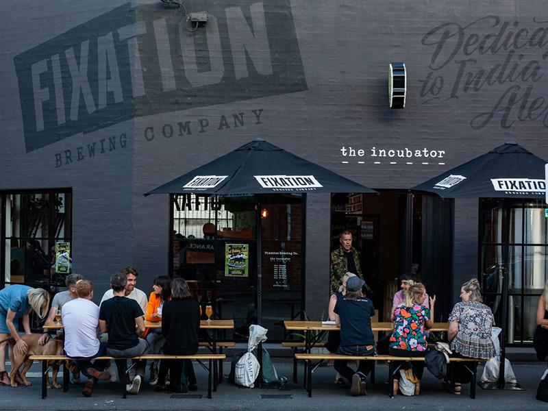 Fixation Brewing Company's Incubator Tasting Room, Collingwood, Victoria, Australia