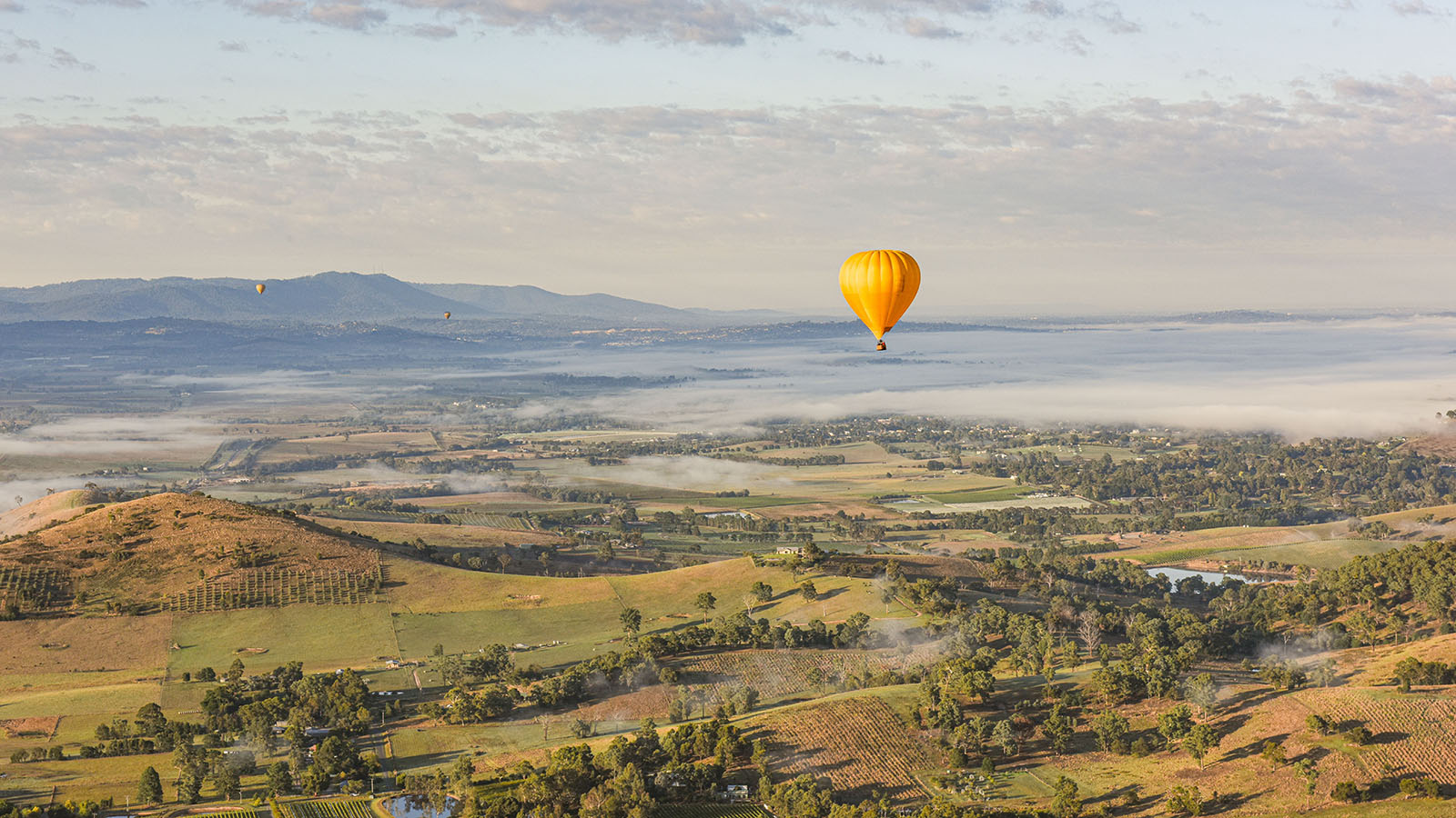 Hot air ballooning, yarra valley, victoria