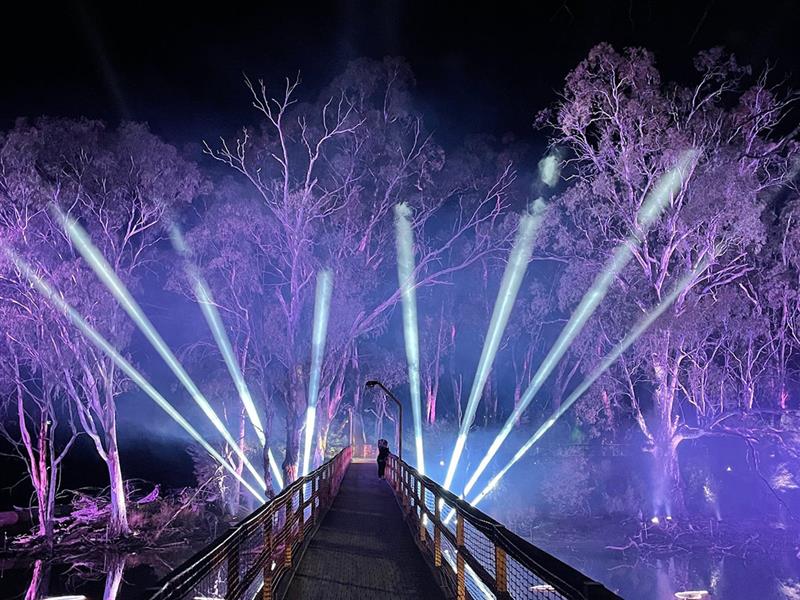 Moama Lights, Echuca-Moama, The Murray, Victoria, Australia