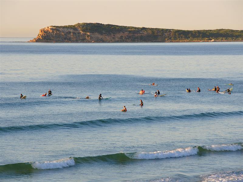 Surfing at Barwon Heads, Geelong and the Bellarine, Victoria, Australia